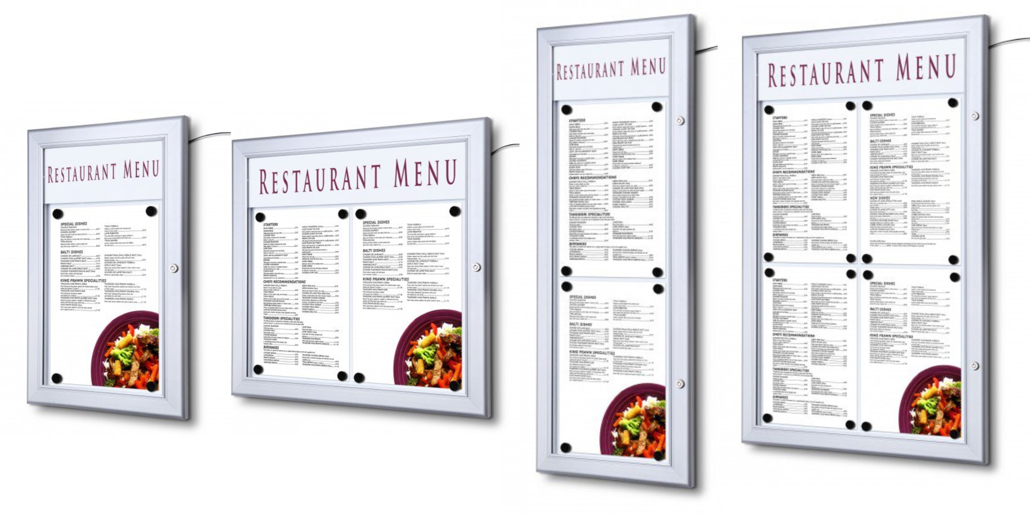 Lockable LED Outdoor Menu Case - Signs 4 Schools